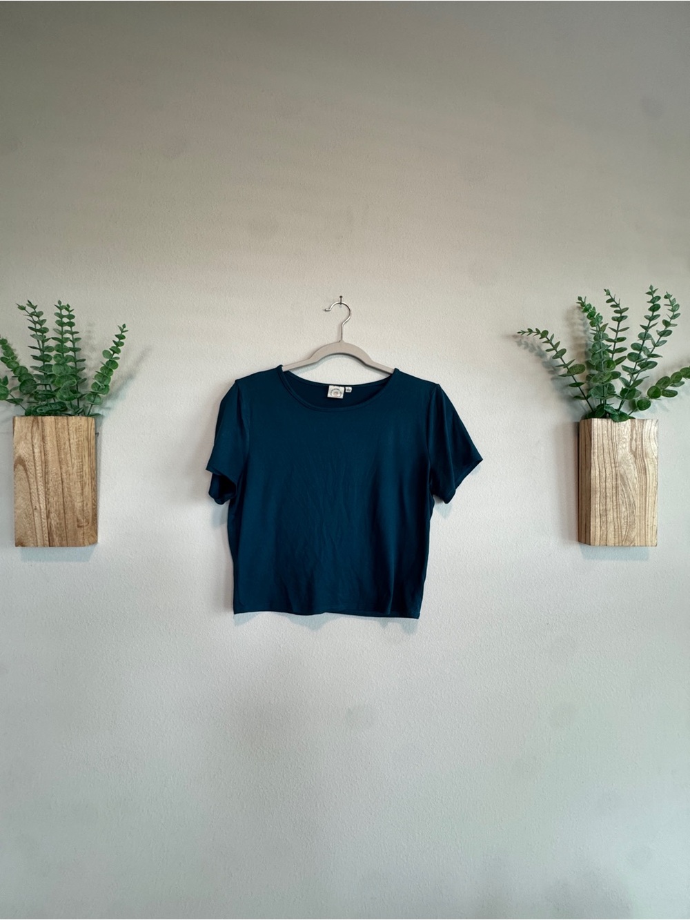 Women's Navy Short Sleeve Crewneck Top